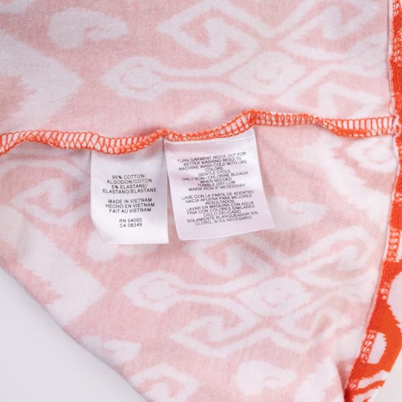 JONES NEW YORK sport Orange pattern top size L - Picture 5 of 6